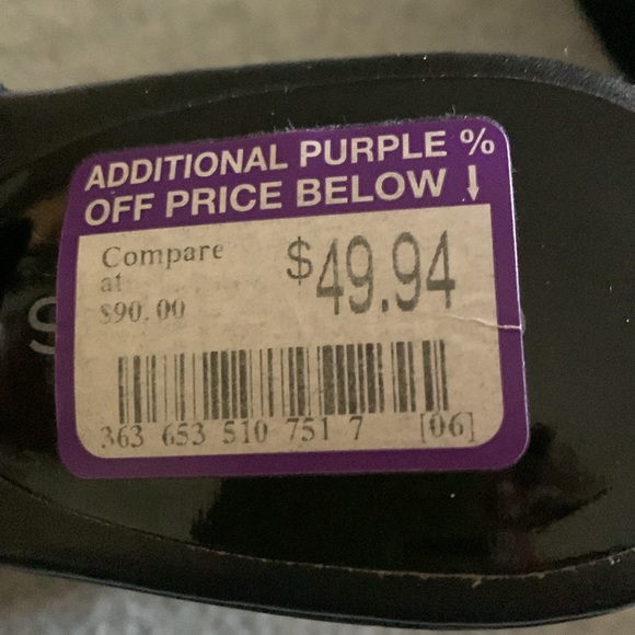 Black pair of platforms. Never worn!!!!! Paid 30 dollars for them. - Picture 5 of 8